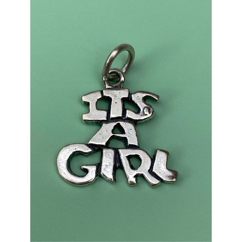 .925 It’s A Girl Sterling Silver Jewelry Charm #family